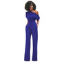 Effen Bodycon Damen Jumpsuit - Sofia