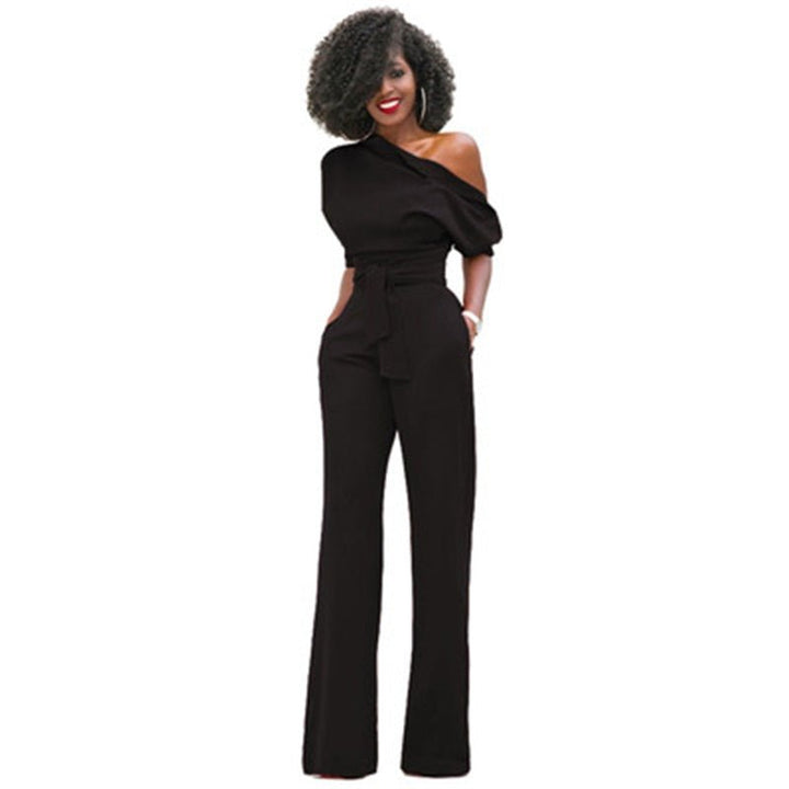Effen Bodycon Damen Jumpsuit - Sofia