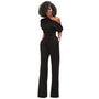 Effen Bodycon Damen Jumpsuit - Sofia