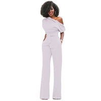 Effen Bodycon Damen Jumpsuit - Sofia