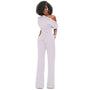 Effen Bodycon Damen Jumpsuit - Sofia