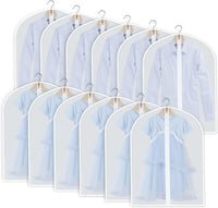 PEVA Kleidersack-Set – 12er-Pack Hängende Kleiderhüllen in 3 Größen (Kaufe 1, erhalte 1 GRATIS)